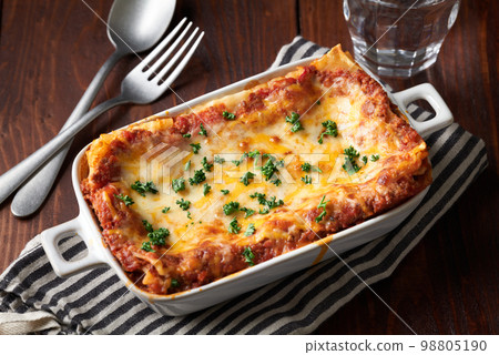 freshly baked lasagna freshly baked lasagna 98805190