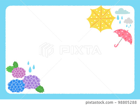 雨天雨季插圖框架 雨天雨季插圖框架 98805288