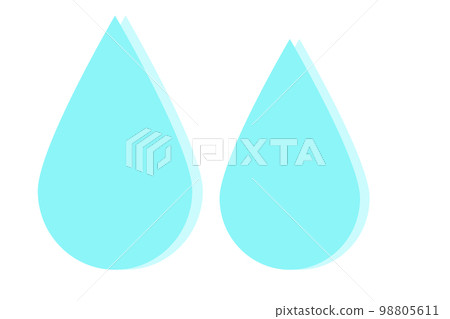 Tears / sweat emotion icon light blue 98805611