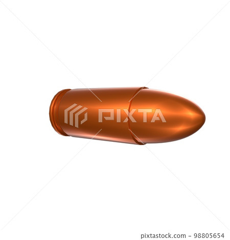 Bullet isolated on background 98805654