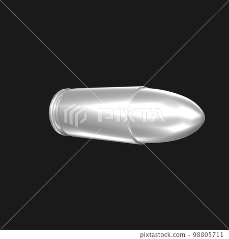 Bullet isolated on background - Stock Illustration [98805711] - PIXTA