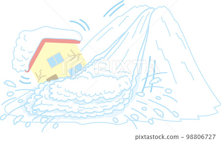 雪崩_房子_帶字母 98806727