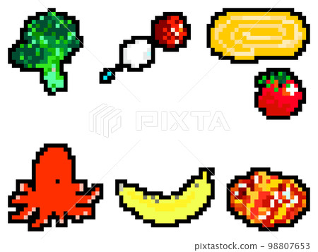 Bento side dish pixel art 98807653