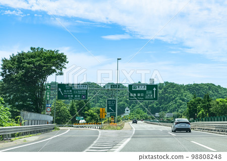 高速公路東北高速公路仙台南IC出口和信息板 98808248