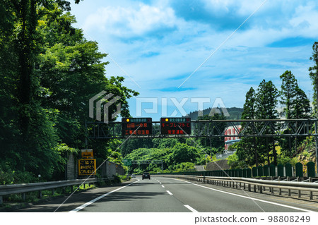 Expressway Tohoku Expressway and electric board J type information board 98808249