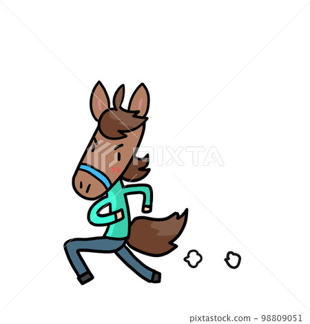 Horse illustration 98809051