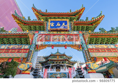 Yokohama Mazu Temple in Yokohama Chinatown, Yokohama City, Kanagawa Prefecture 98809775