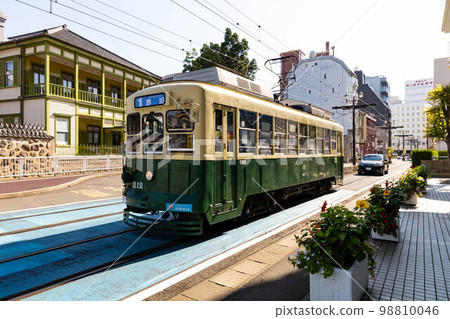 EOSR6. Nagasaki Dejima, the sense of distance from the tram. 98810046