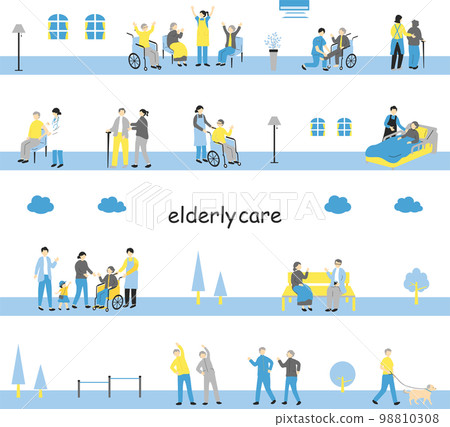 Life after retirement seamless background Life after retirement seamless background 98810308