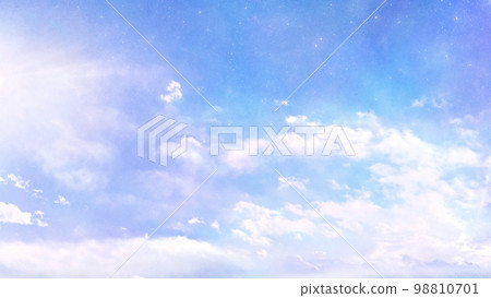 Gradient beautiful sky hand drawn illustration background 98810701