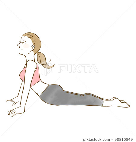 女上犬式上犬式瑜伽 98810849