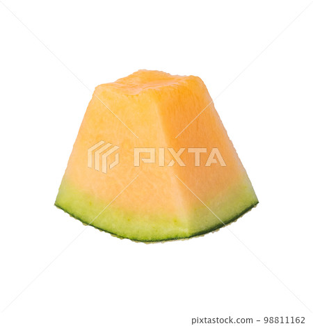 cantaloupe melon isolated on a white background cantaloupe melon isolated on a white background 98811162