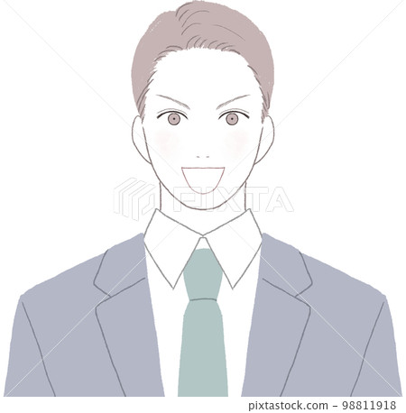 Refreshing young man in a suit full of motivation Refreshing young man in a suit full of motivation 98811918