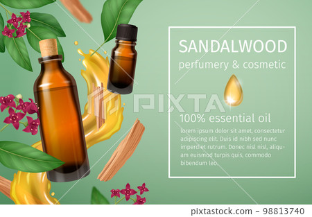 Sandalwood Realistic AD Banner 98813740