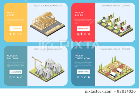 Modular Frame Building Isometric Modular Frame Building Isometric 98814020