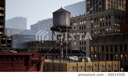 new york water tower tank detail 98814308