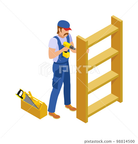 Craftsman Handyman Isometric Composition 98814500
