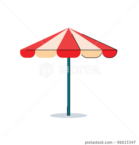 beach umbrella isolated vector illustration beach umbrella isolated vector illustration 98815347