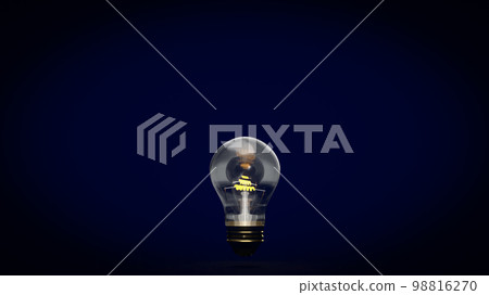 The light bulb for business or idea concept 3d rendering The light bulb for business or idea concept 3d rendering 98816270