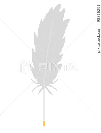 羽毛筆_點圖(橙色) 羽毛筆_點圖(橙色) 98816291