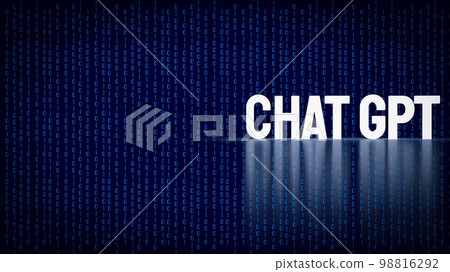The chat gpt text glow on digital background for technology or it concept 3d rendering The chat gpt text glow on digital background for technology or it concept 3d rendering 98816292
