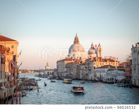 威尼斯學院橋的日落 從學院橋看日落 98816532