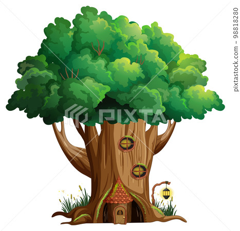 Big tree isolated cartoon 98818280