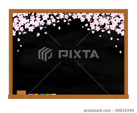 黑板上的櫻花櫻花入口入口畢業畢業 98819399