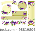 Viola pansy frame material 98819804