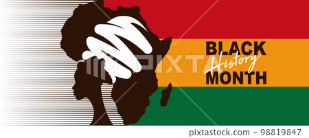National Black History Month. Holiday concept. Template for background, banner, card, poster with text inscription. African American History. Celebrated annually in February in the USA and Canada National Black History Month. Holiday concept. Template for background, banner, card, poster with text inscription. African American History. Celebrated annually in February in the USA and Canada 98819847