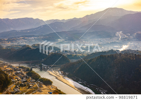 Scenery from Naegi Castle Ruins Scenery from Naegi Castle Ruins 98819871