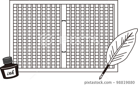 原紙和鋼筆 原紙和鋼筆 98819880