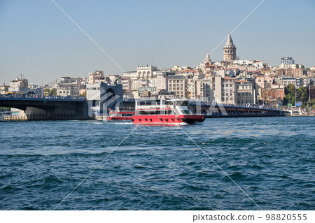 Bosphorus touristic cruise in Istanbul Turkey Bosphorus touristic cruise in Istanbul Turkey 98820555