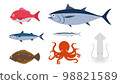Fish illustration set 98821589