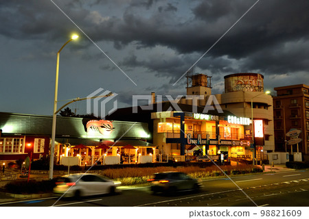 Night view of Route 134 Night view of Route 134 98821609