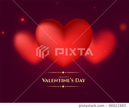 blur style valentines day cute lover hearts background blur style valentines day cute lover hearts background 98821983