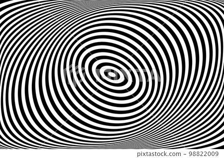 Twisting Whirl Motion and 3D Illusion in Abstract Op Art Striped Lines Pattern. Twisting Whirl Motion and 3D Illusion in Abstract Op Art Striped Lines Pattern. 98822009