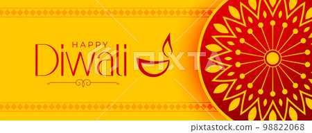 traditional happy diwali occasion banner in indian style 98822068