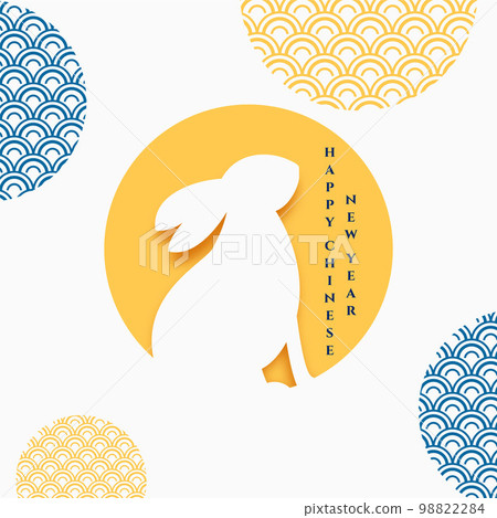 elegant chinese new year event background with rabbit zodiac sign elegant chinese new year event background with rabbit zodiac sign 98822284