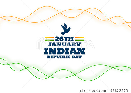 flat line style indian republic day banner with pigeon design flat line style indian republic day banner with pigeon design 98822373