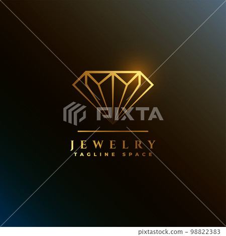 shiny jewelry diamond logo concept vector design shiny jewelry diamond logo concept vector design 98822383