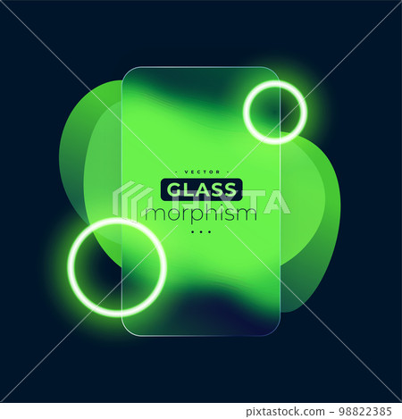 futuristic glass morphism background with glowing gradient design 98822385