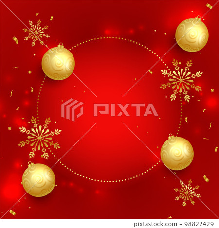shiny merry chrsitmas red background with image space 98822429