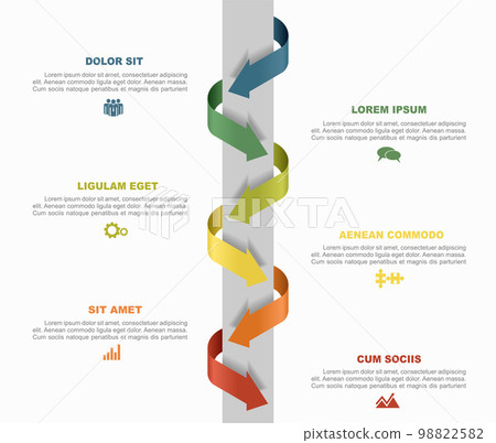 Infographic design template with place for your data. Vector illustration. 98822582
