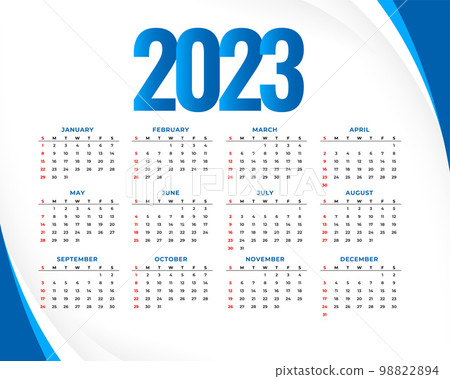 simple 2023 calendar for event organizer design simple 2023 calendar for event organizer design 98822894