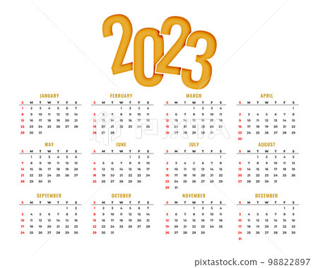 simple 2023 page calendar for office wall simple 2023 page calendar for office wall 98822897