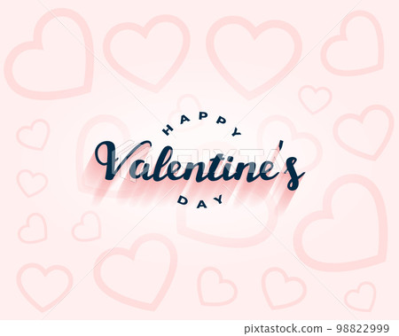 happy valentine's day heart pattern lovely background 98822999