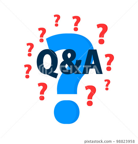 Questions and answers icon, Q And A label. Questions and answers icon, Q And A label. 98823958