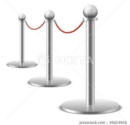 Red rope barrier. Luxury velvet string vip entrance Red rope barrier. Luxury velvet string vip entrance 98824608