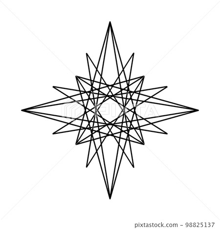 星星狀的幾何圖案 98825137